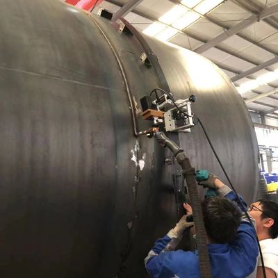 MIG / MAG Orbital Welding Tractor 150-3000mm Big OD Pipe Auto Welding