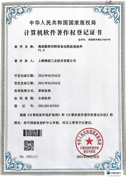 الصين Hyzont(Shanghai) Industrial Technologies Co.,Ltd. الشهادات